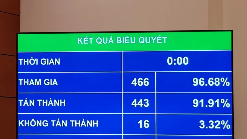 ĐBQH bấm nút thông qua luật