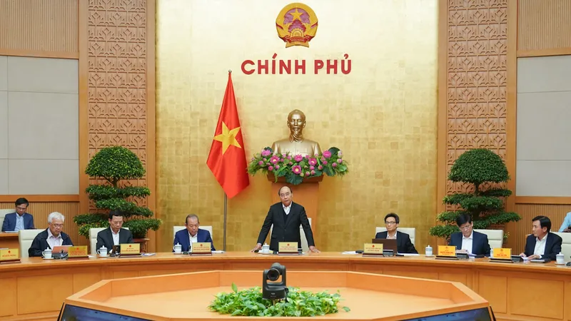 Chính phủ họp phiên thường kỳ tháng 11-2020. Ảnh: QUANG PHÚC
