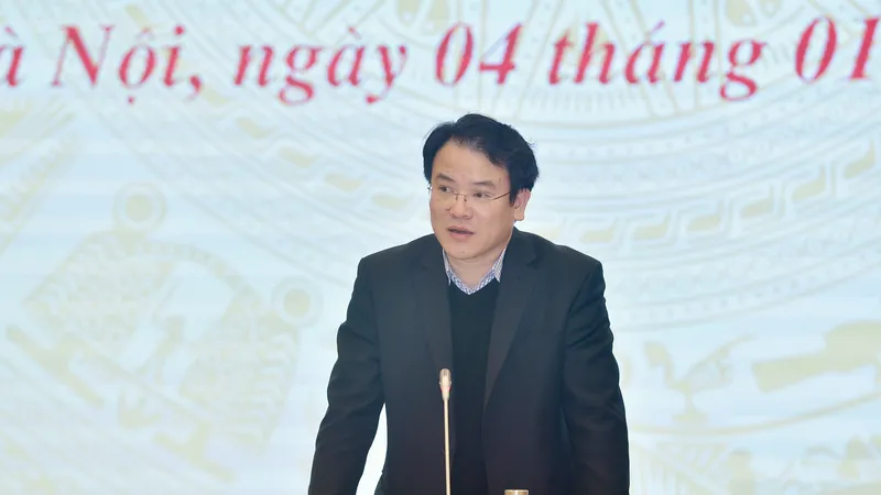 Chính phủ họp báo chuyên đề sáng 4-1-2021. Ảnh: VIẾT CHUNG