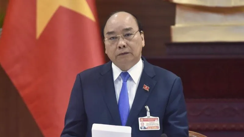 Thủ tướng Nguyễn Xuân Phúc phát biểu tại cuộc họp. Ảnh: VIẾT CHUNG