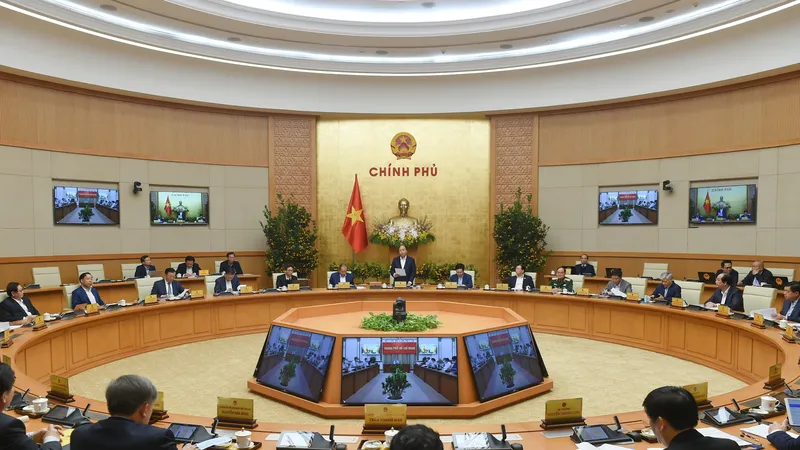 Chính phủ họp phiên thường kỳ tháng 1-2021. Ảnh: VIẾT CHUNG
