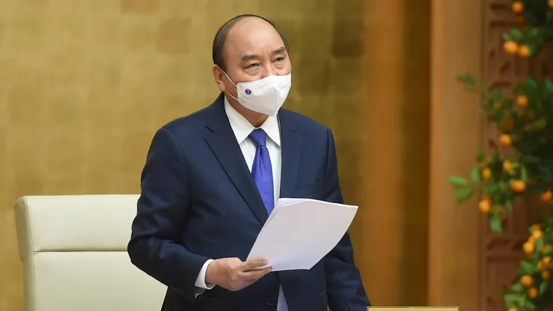 Thủ tướng chủ trì cuộc họp chiều mùng 4 tết. Ảnh: VIẾT CHUNG