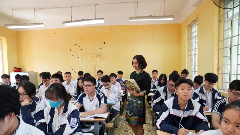 Học sinh có thể chọn học tiếng Đức, tiếng Hàn là môn Ngoại ngữ 1. ẢNH: VIẾT CHUNG