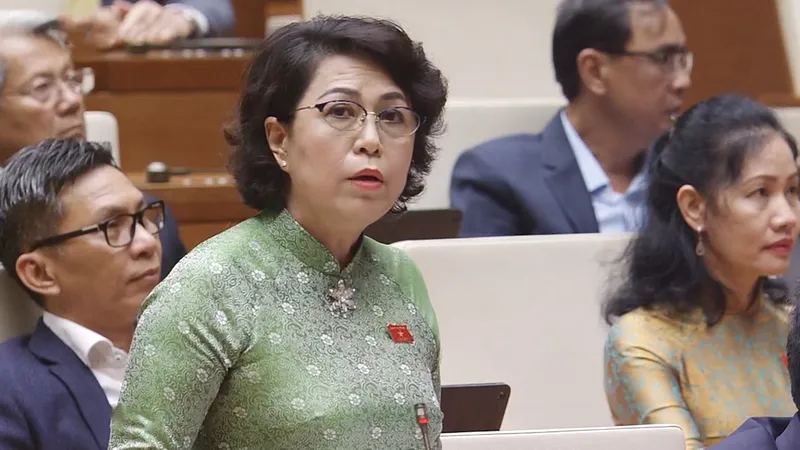 Đại biểu Tô Thị Bích Châu (TPHCM). Ảnh: VIẾT CHUNG