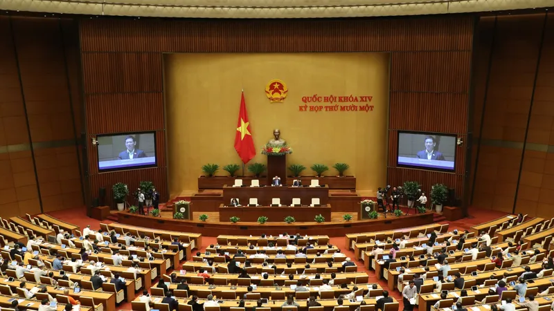 Kỳ họp 11 Quốc hội XIV. Ảnh: VIẾT CHUNG