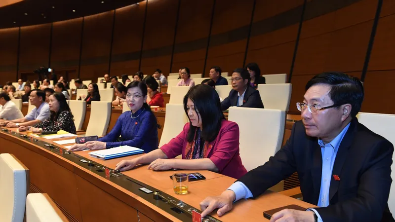 Kỳ họp thứ 11 Quốc hội khóa XIV. Ảnh: VIẾT CHUNG