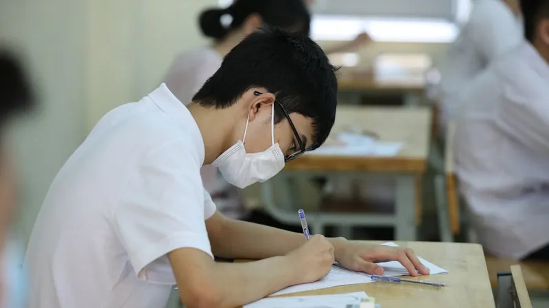 Thí sinh dự thi tốt nghiệp THPT 2021. Ảnh: QUANG PHÚC