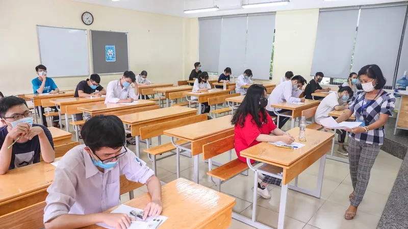 Thí sinh dự thi tốt nghiệp THPT 2021. Ảnh: QUANG PHÚC