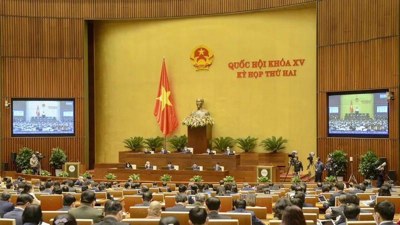 Quốc hội ngày 8-11. Ảnh: VIẾT CHUNG