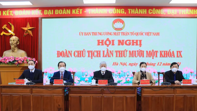Hội nghị Đoàn Chủ tịch Ủy ban Trung ương MTTQ Việt Nam ngày 27-12