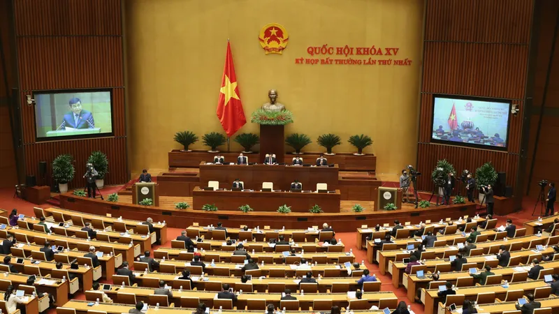 Toàn cảnh Quốc hội ngày 4-1. Ảnh: QUANG PHÚC