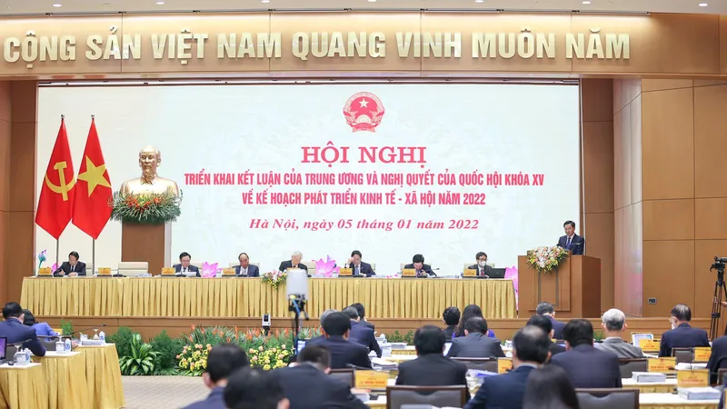 Hội nghị Chính phủ với địa phương. Ảnh: VIẾT CHUNG