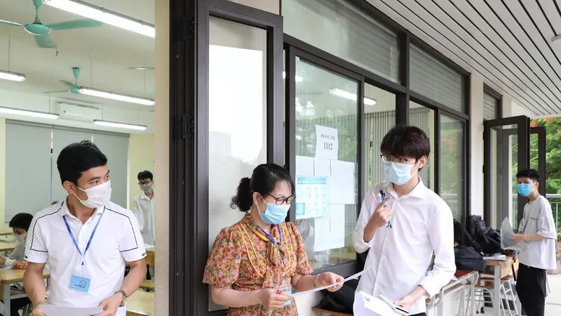 Thí sinh dự thi tốt nghiệp THPT 2021. Ảnh: QUANG PHÚC