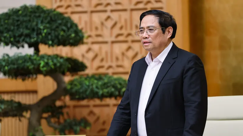 Thủ tướng Phạm Minh Chính kết luận phiên họp. ẢNH: VIẾT CHUNG
