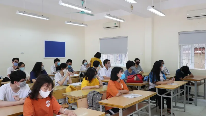 Thí sinh dự thi tốt nghiệp THPT 2021. Ảnh: QUANG PHÚC