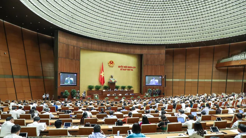 Phiên họp Quốc hội chiều 13-6: Ảnh: QUANG PHÚC