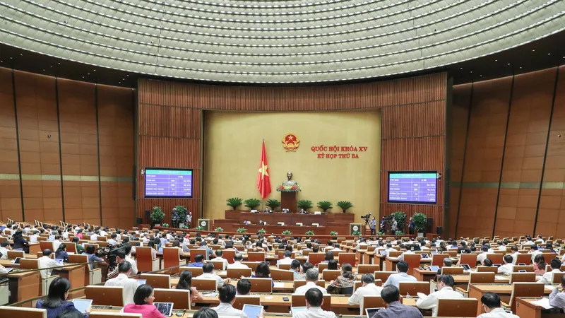 Quốc hội chiều 15-6. Ảnh: VIẾT CHUNG