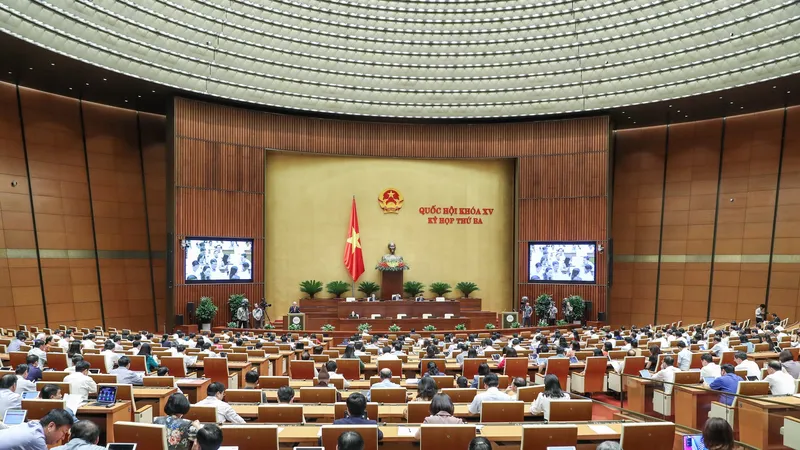 Quốc hội sáng 15-6. ẢNH: QUANG PHÚC