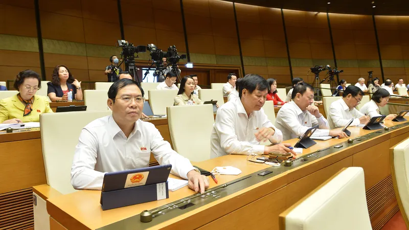 Quốc hội sáng 16-6. ẢNH: QUANG PHÚC