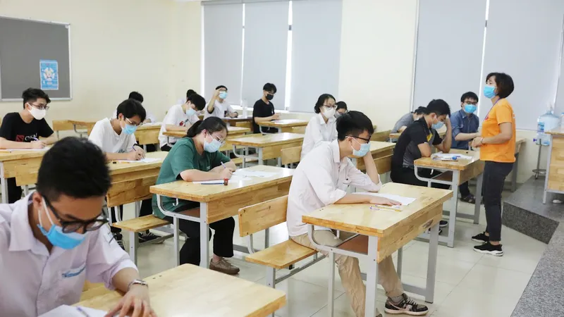 Thí sinh dự thi tốt nghiệp THPT 2021. Ảnh: QUANG PHÚC