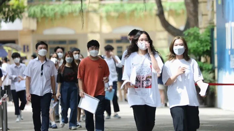 Thí sinh dự thi tốt nghiệp THPT 2022. Ảnh: QUANG PHÚC