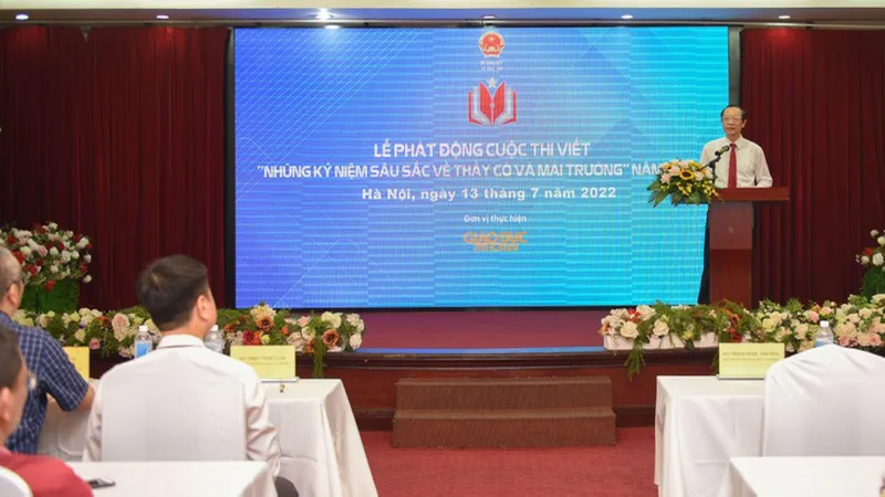 Phát động cuộc thi viết “Những kỷ niệm sâu sắc về thầy cô và mái trường” năm 2022