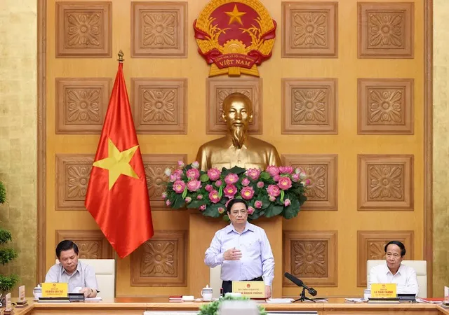 Thủ tướng Phạm Minh Chính chủ trì họp BCĐ công trình trọng điểm. ẢNH: VGP