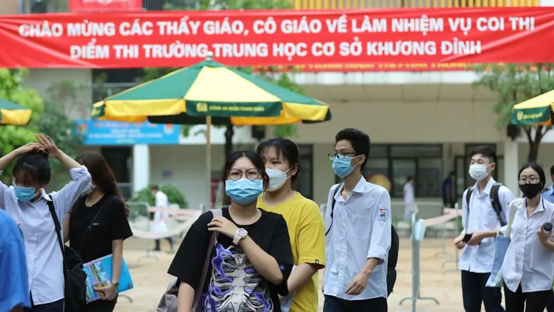 Thí sinh dự thi tốt nghiệp THPT 2022. Ảnh: QUANG PHÚC