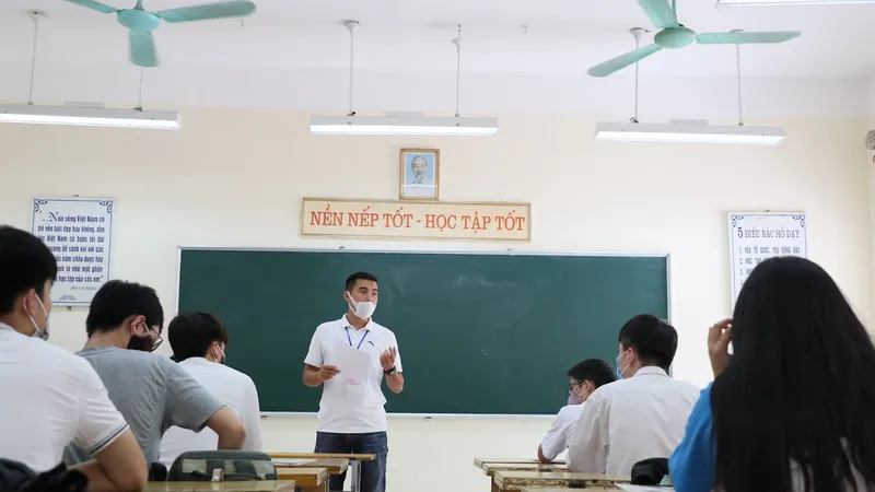Thí sinh dự thi tốt nghiệp THPT 2022. ẢNH: QUANG PHÚC