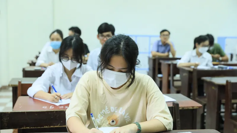 Thí sinh dự thi tốt nghiệp THPT 2022. Ảnh: QUANG PHÚC