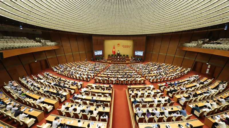 Phiên chất vấn tại Kỳ họp thứ 4, Quốc hội khóa XV. Ảnh: QUANG PHÚC