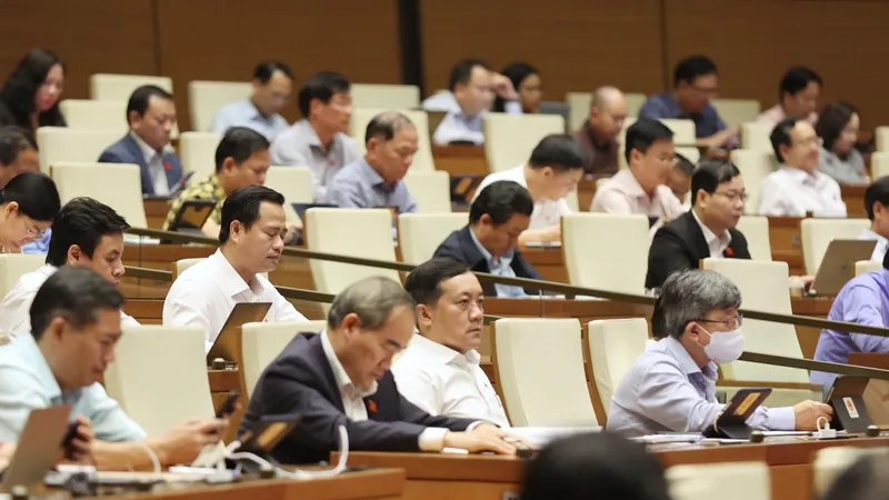 Quốc hội chiều 8-11. Ảnh: VIẾT CHUNG