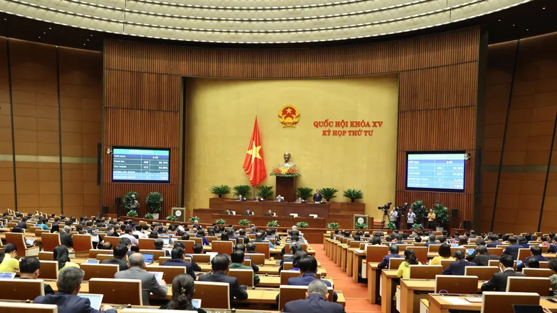 Quang cảnh phiên họp Quốc hội, chiều 15-11. Ảnh: QUANG PHÚC