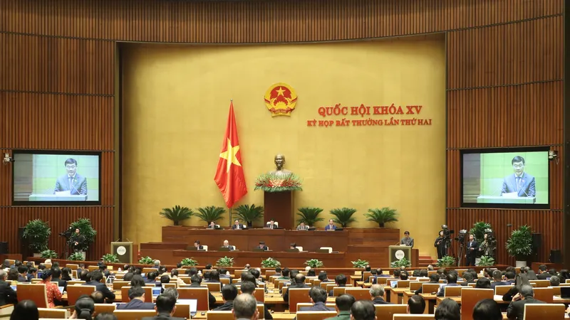 Quốc hội chiều 9-1. Ảnh: QUANG PHÚC