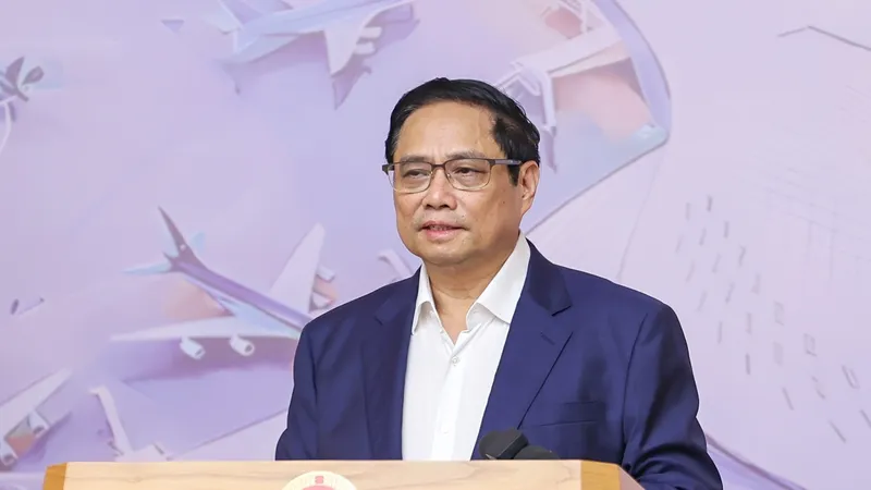 Thủ tướng Phạm Minh Chính phát biểu tại phiên họp. Ảnh: VIẾT CHUNG
