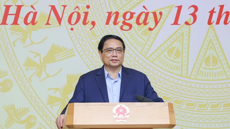 Thủ tướng chủ trì hội nghị. Ảnh: VIẾT CHUNG