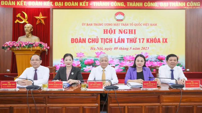 Ủy ban Trung ương MTTQ Việt Nam tổ chức hội nghị Đoàn Chủ tịch lần thứ 17, khoá IX.