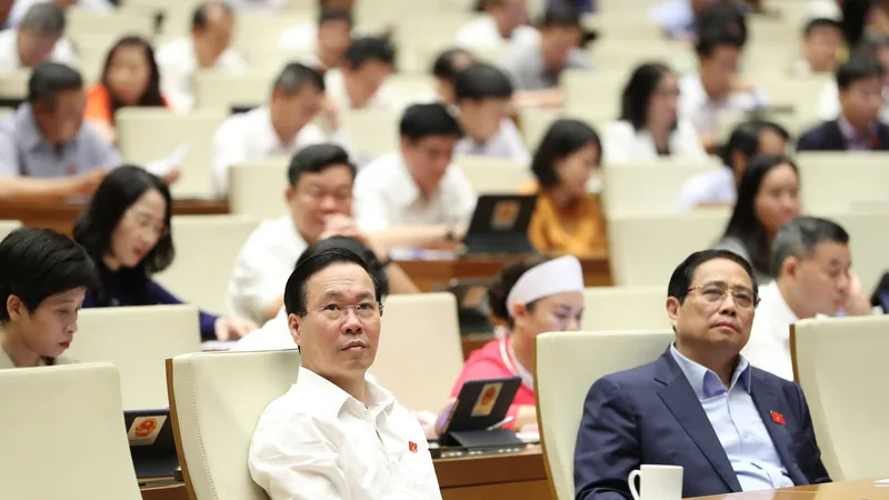 Các đại biểu dự phiên thảo luận sáng 29-5. Ảnh: QUANG PHÚC