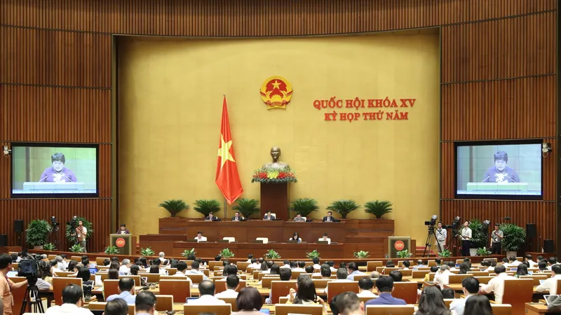 Quốc hội họp phiên toàn thể sáng 29-5. Ảnh: QUANG PHÚC