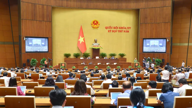 Quốc hội ngày 20-6. Ảnh: VIẾT CHUNG