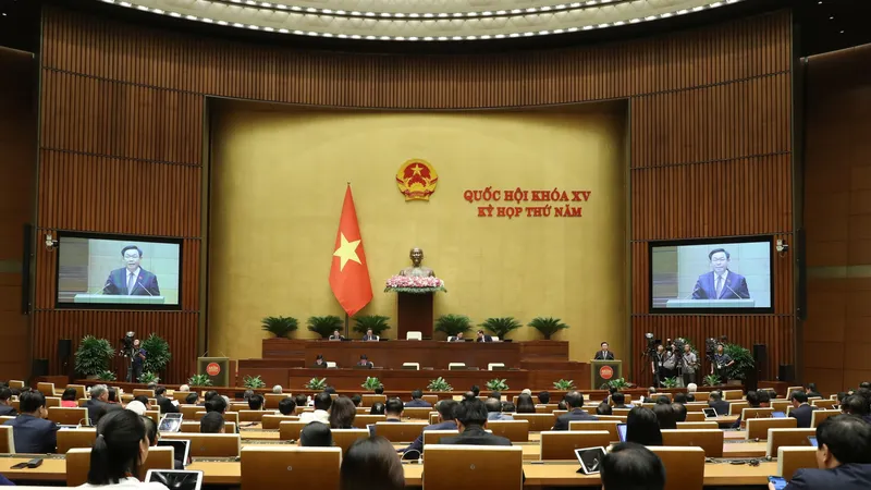 Phiên bế mạc kỳ họp Quốc hội. Ảnh: QUANG PHÚC