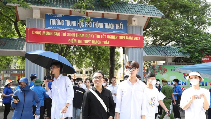 Thí sinh dự thi tốt nghiệp THPT năm 2023. Ảnh: QUANG PHÚC