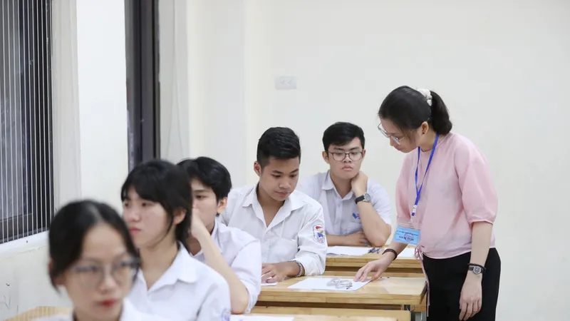 Thí sinh dự thi tốt nghiệp THPT năm 2023. Ảnh: QUANG PHÚC