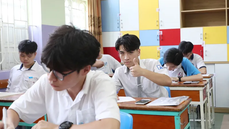 Thí sinh dự thi tốt nghiệp THPT năm 2023. Ảnh: QUANG PHÚC