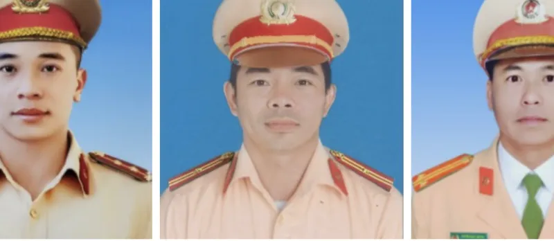 Các liệt sĩ: Nguyễn Khắc Thường, Lê Quang Thành và Lê Ánh Sáng
