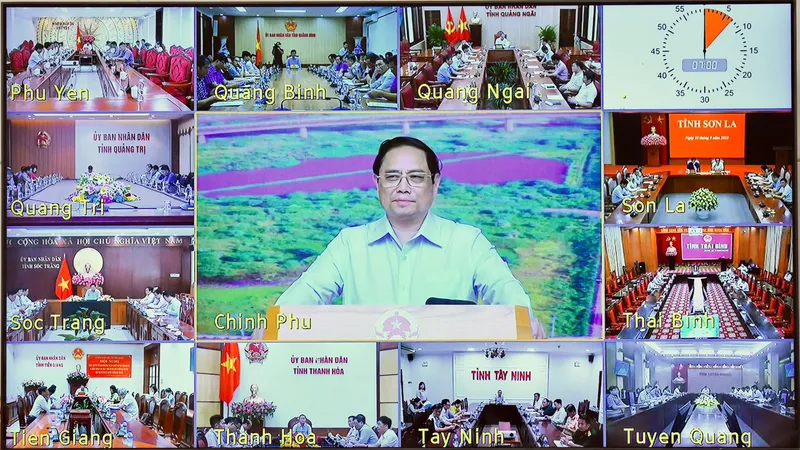 Thủ tướng Phạm Minh Chính chủ trì phiên họp. Ảnh: VIẾT CHUNG