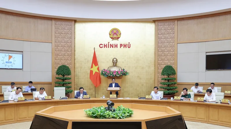 Chính phủ họp chuyên đề pháp luật tháng 9. Ảnh: VIẾT CHUNG