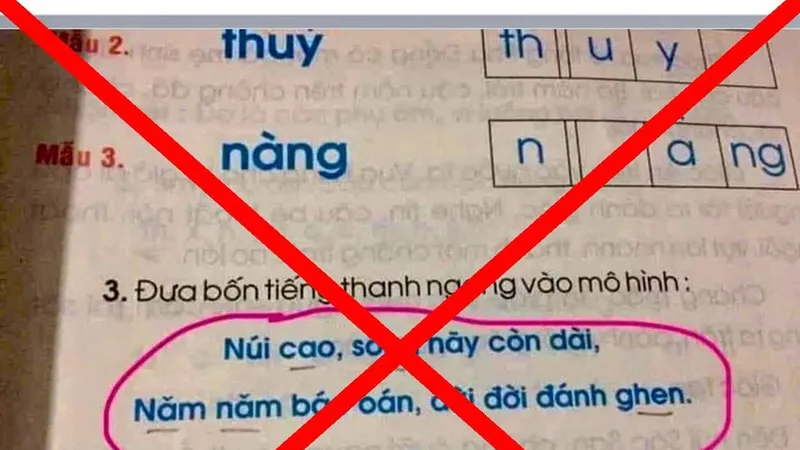 Một số hình ảnh, đường link có nội dung xuyên tạc mà Bộ GD-ĐT phản ảnh.
