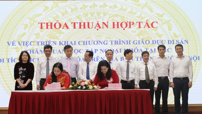 Sở GD-ĐT Hà Nội ký kết thỏa thuận hợp tác với Sở Văn hóa và Thể thao Hà Nội