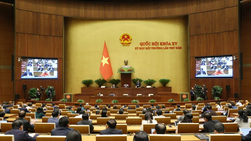 Quốc hội chiều 16-1. Ảnh: QUANG PHÚC